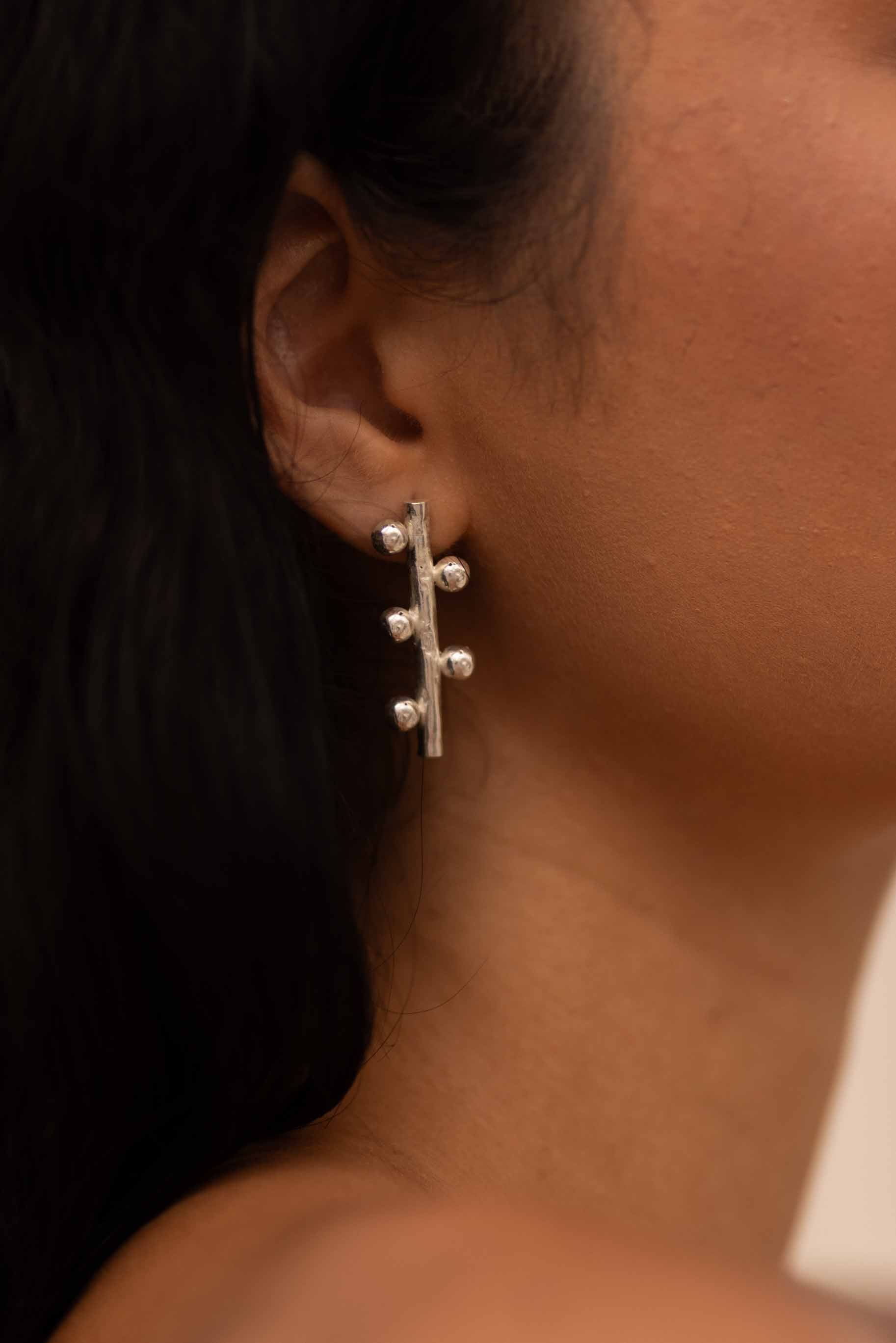 Sculpt Earring Silver